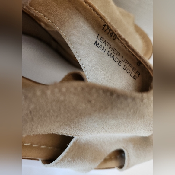 Barbara Barbieri Strappy Suede Leather Platform Wedge Sandal Sz 8 Made In Italy - Picture 6 of 8